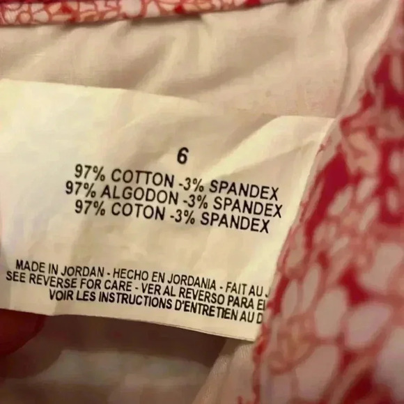 Bandolino Denim Ivette Sz 6 Floral Bermuda Shorts - Picture 7 of 8